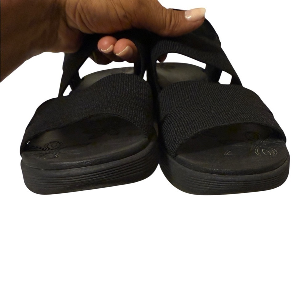 Stylish Skechers Pier-Lite - Slip On by - Hands Free Slip-Ins Black Sandals - Picture 3 of 9